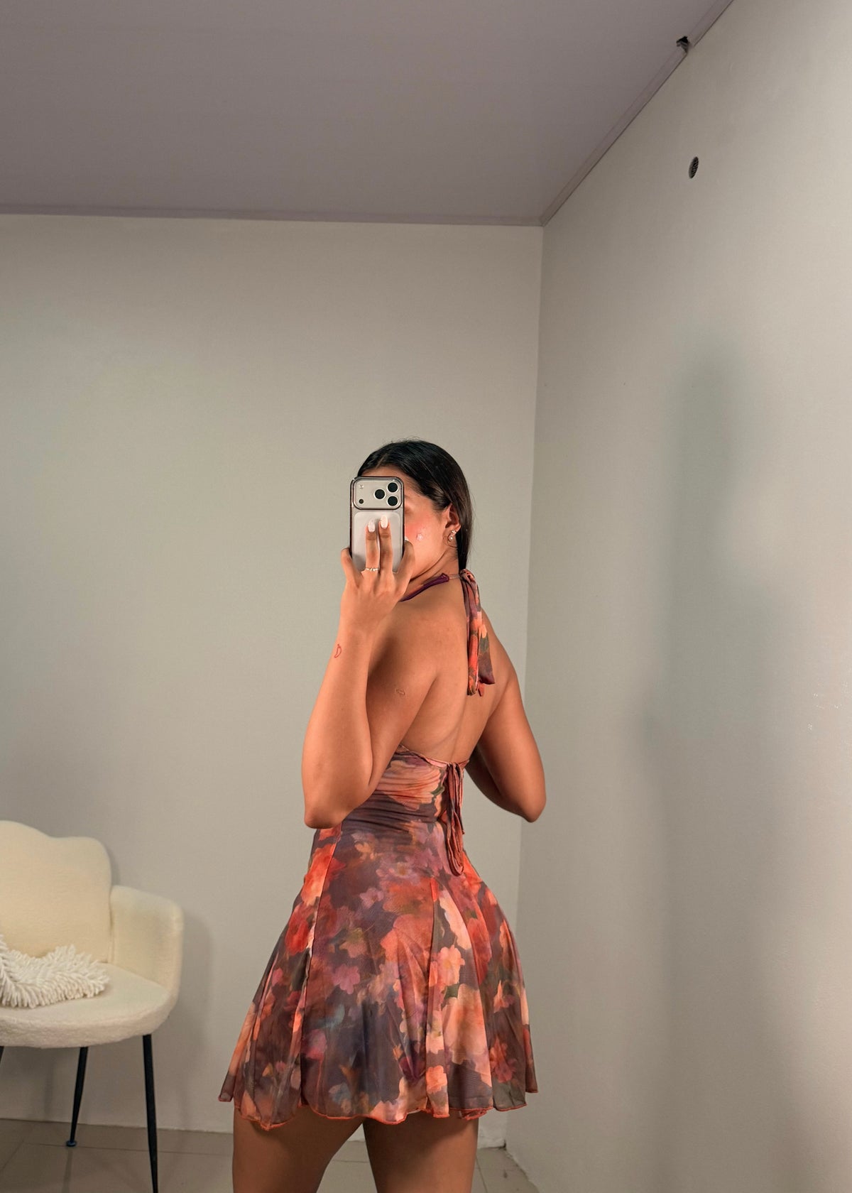 Vestido corto floral